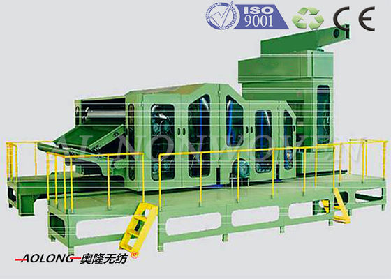 Çin Halı / Geotekstil Nonwoven Carding Makine Kapasite 300kg / h CE / ISO9001 Tedarikçi