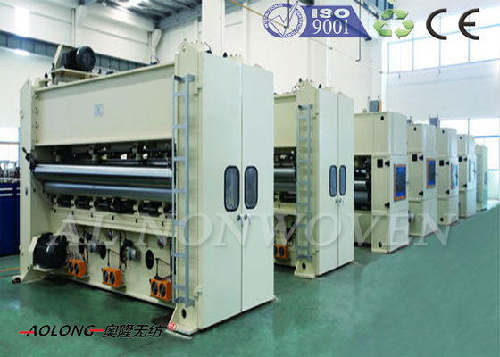 Çin Yüksek Hızlı Nonwoven Pcuhing İğne Loom Makinesi 300 ~ 1000g / m ^ 2 CE / ISO9001 Tedarikçi