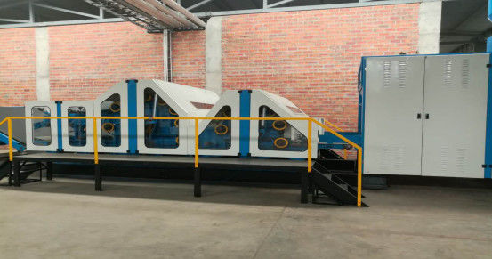 Çin Yün Çift Rulo Tarak Açma Makineleri / Yün kumaş için İki Silindirli Çift Doffer tarama makinesi Tedarikçi